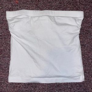 white tube top with built in bra